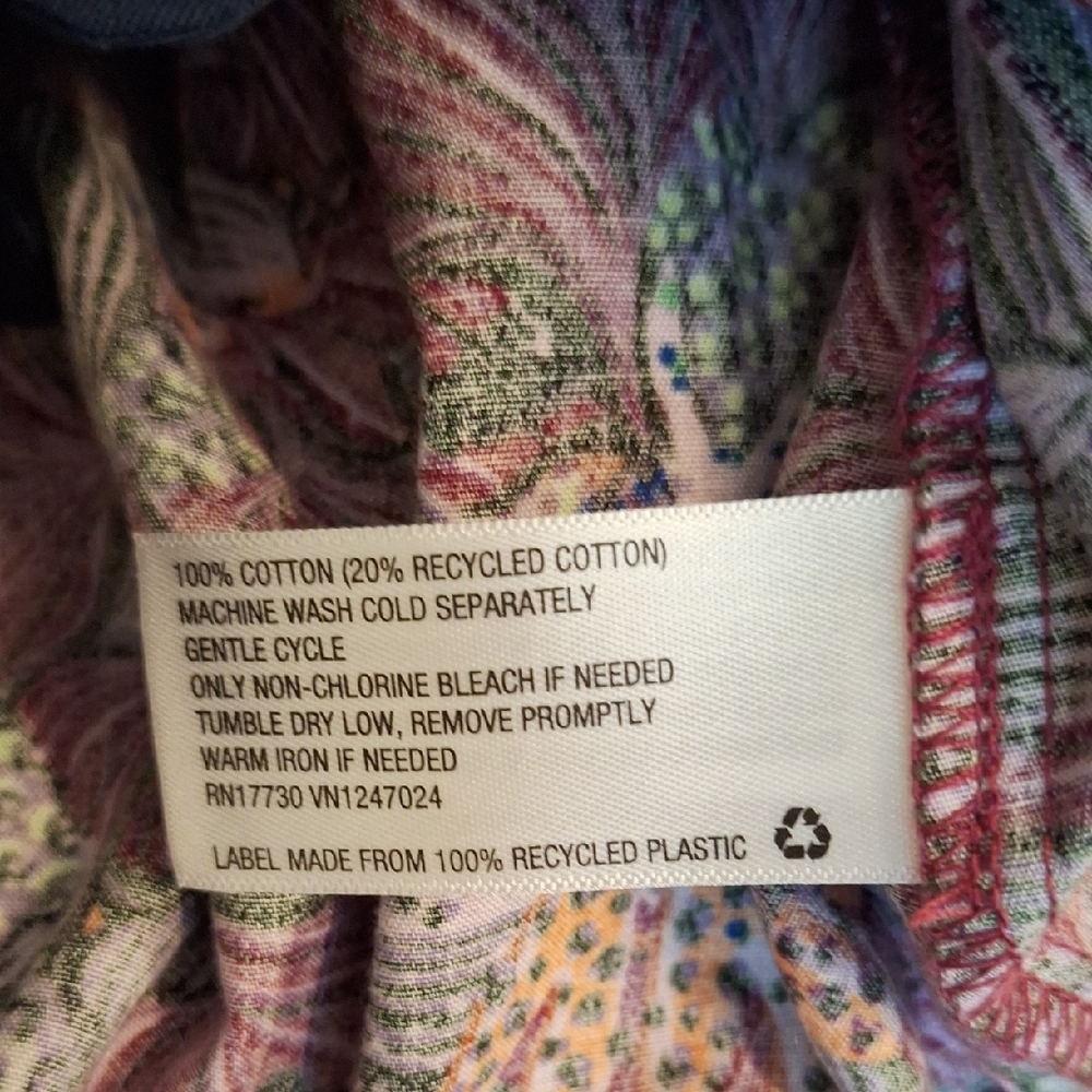 Kika Vargas Multicolor Floral Puff Sleeve Blouse. NWOT Size M - Picture 9 of 10